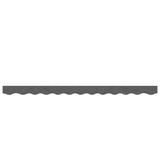 Vidaxx tissu de remplacement pour jupe d'auvent rayé 3 m anthracite