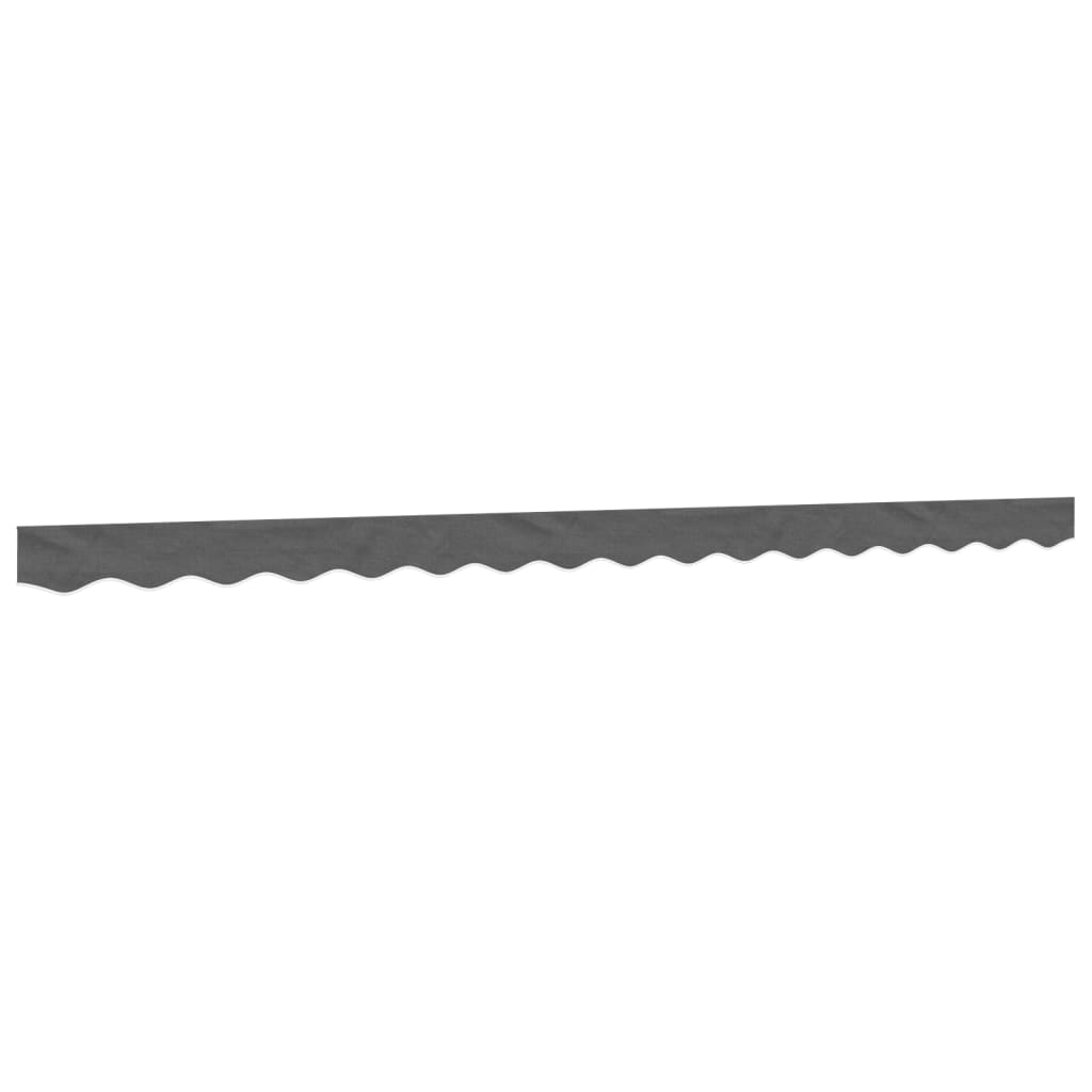 Vidaxx tissu de remplacement pour jupe d'auvent rayé 4 m anthracite