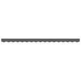 Vidaxx tissu de remplacement pour jupe d'auvent rayé 4 m anthracite