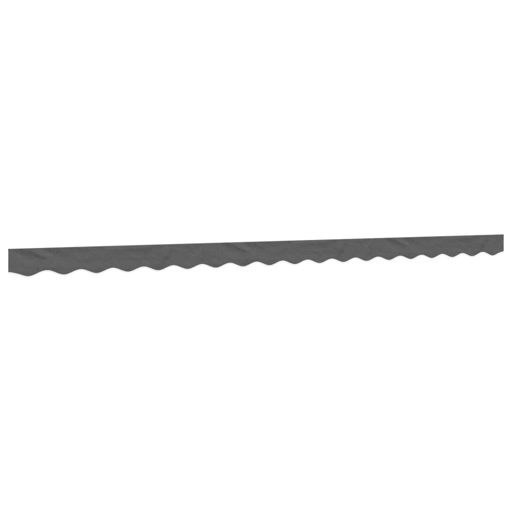 Vidaxx tissu de remplacement pour jupe d'auvent rayé 4,5 m anthracite