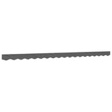 Vidaxx tissu de remplacement pour jupe d'auvent rayé 4,5 m anthracite