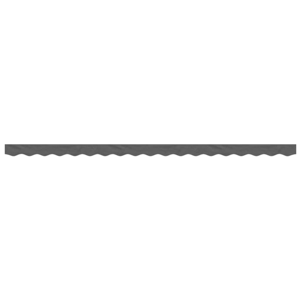 Vidaxx tissu de remplacement pour jupe d'auvent rayé 4,5 m anthracite