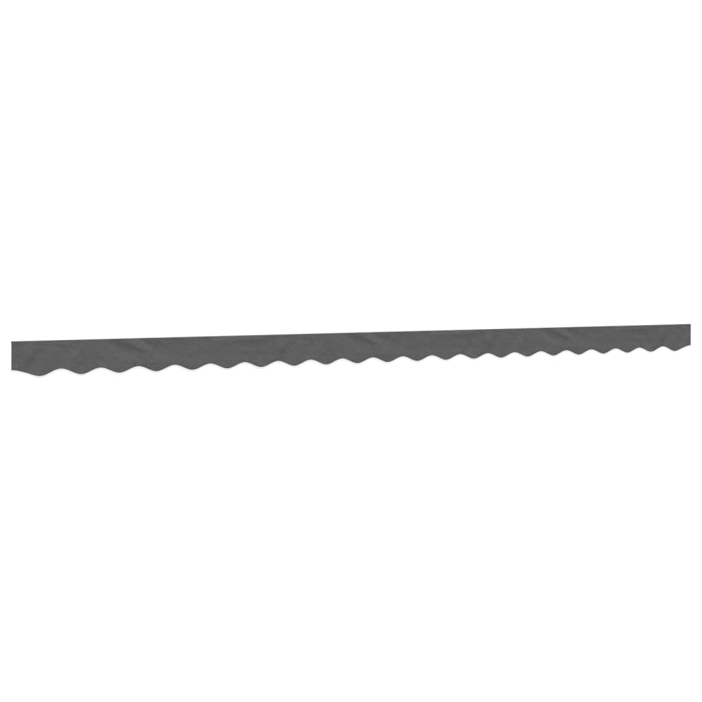 Vidaxx tissu de remplacement pour jupe d'auvent rayé 5 m anthracite