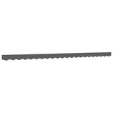 Vidaxx tissu de remplacement pour jupe d'auvent rayé 5 m anthracite