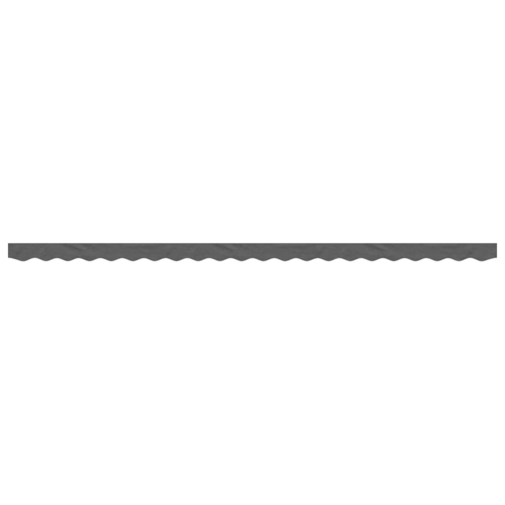 Vidaxx tissu de remplacement pour jupe d'auvent rayé 5 m anthracite