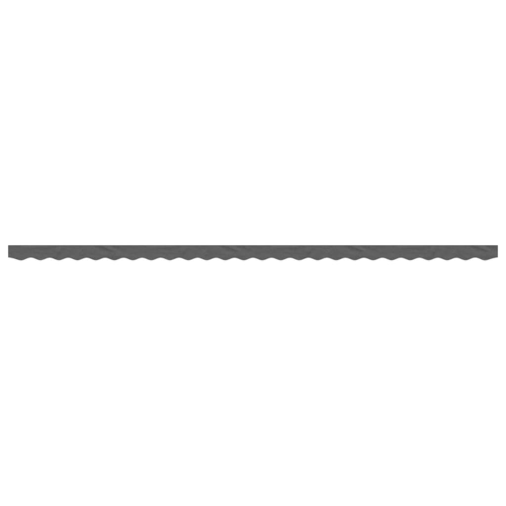 Vidaxx tissu de remplacement pour jupe d'auvent rayé 6 m anthracite