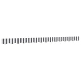 Vidaxx tissu de remplacement pour jupe d'auvent rayé 3,5 m anthracite et blanc