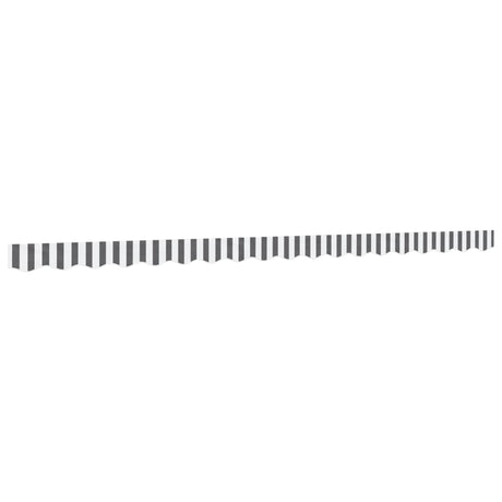 Vidaxx replacement fabric for awning skirt striped 4.5 m anthracite and white