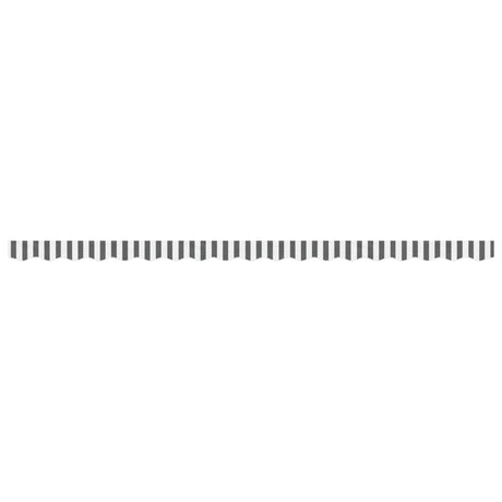 Vidaxx replacement fabric for awning skirt striped 4.5 m anthracite and white