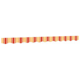 Vidaxx tissu de remplacement pour jupe d'auvent rayé 3 m jaune et orange