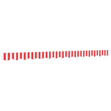 Vidaxx tissu de remplacement pour jupe d'auvent rayé 3,5 m rouge et blanc