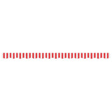 Vidaxx tissu de remplacement pour jupe d'auvent rayé 3,5 m rouge et blanc