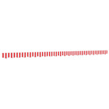 Vidaxx tissu de remplacement pour jupe d'auvent rayé 5 m rouge et blanc