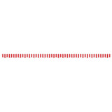 Vidaxx tissu de remplacement pour jupe d'auvent rayé 5 m rouge et blanc