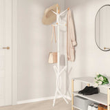 VidaXL porte-manteau 176 cm fer enduit de poudre blanc