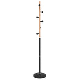 VidaXL porte-manteau 177 cm fer enduit de poudre noir