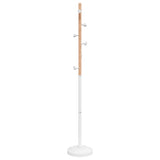 VidaXL porte-manteau 177 cm fer enduit de poudre blanc