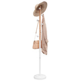 VidaXL porte-manteau 177 cm fer enduit de poudre blanc