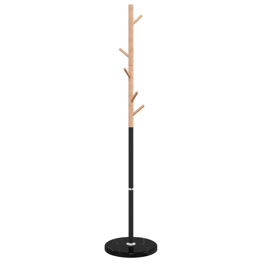 VidaXL porte-manteau 172 cm fer enduit de poudre noir