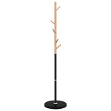 VidaXL porte-manteau 172 cm fer enduit de poudre noir