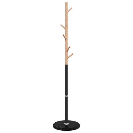 VidaXL porte-manteau 172 cm fer enduit de poudre noir