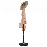 VidaXL porte-manteau 172 cm fer enduit de poudre noir