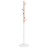 VidaXL porte-manteau 172 cm fer enduit de poudre blanc