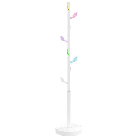 VidaXL porte-manteau 172 cm fer enduit de poudre blanc