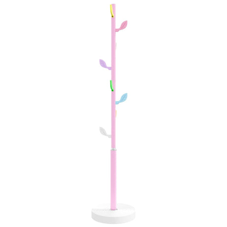 VidaXL porte-manteau 172 cm fer enduit de poudre rose