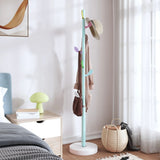 VidaXL porte-manteau 172 cm fer enduit de poudre bleu