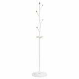 VidaXL porte-manteau 177 cm fer enduit de poudre blanc