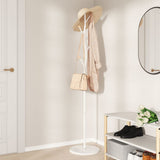 VidaXL porte-manteau 177 cm fer enduit de poudre blanc