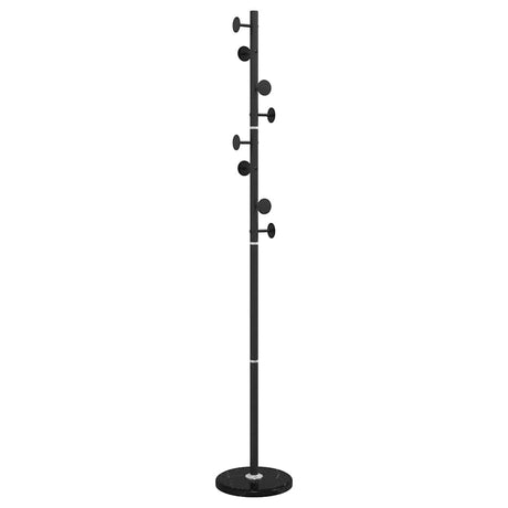 VidaXL porte-manteau 176 cm fer enduit de poudre noir