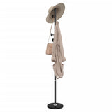 Vidaxl Coat Rack 176 cm pulverbelagd järnsvart