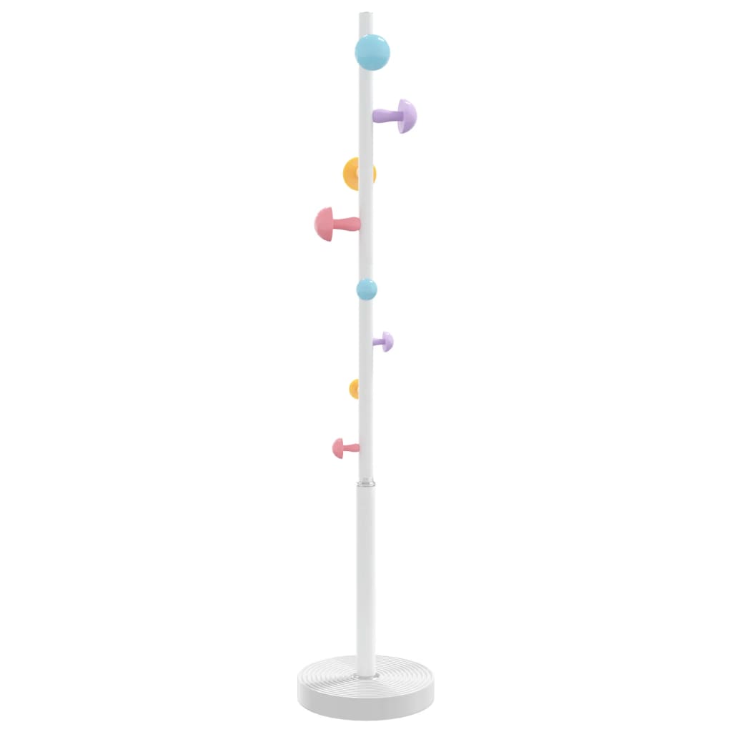 VidaXL porte-manteau 172 cm fer enduit de poudre blanc