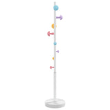 VidaXL porte-manteau 172 cm fer enduit de poudre blanc