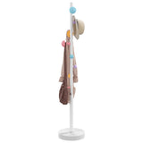 VidaXL porte-manteau 172 cm fer enduit de poudre blanc