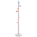 VidaXL porte-manteau 172 cm fer enduit de poudre rose