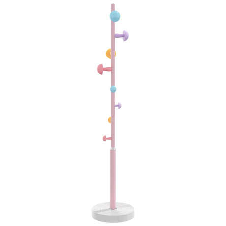 VidaXL porte-manteau 172 cm fer enduit de poudre rose