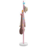 VidaXL porte-manteau 172 cm fer enduit de poudre rose