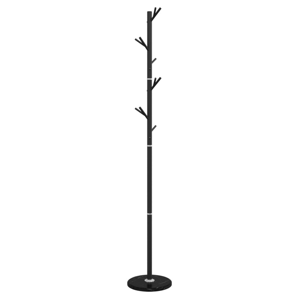 VidaXL porte-manteau 175 cm fer enduit de poudre noir