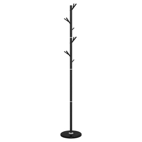 VidaXL porte-manteau 175 cm fer enduit de poudre noir