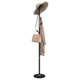 VidaXL porte-manteau 175 cm fer enduit de poudre noir