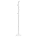 VidaXL porte-manteau 175 cm fer enduit de poudre blanc