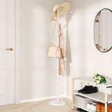 VidaXL porte-manteau 175 cm fer enduit de poudre blanc