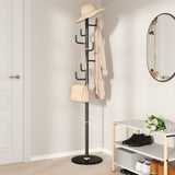 VidaXL Coat rack 183 cm powder -coated iron black