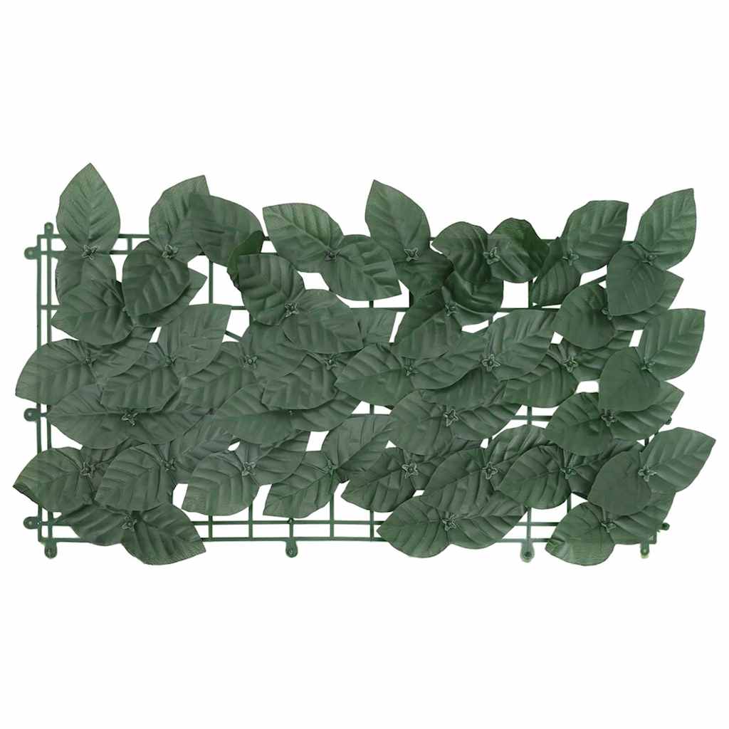 Paravent de balcon Vidaxxl avec feuilles vert foncé 200x150 cm