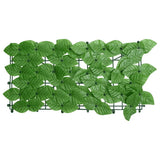 Vidaxxl paravent de balcon avec feuilles vertes 200x75 cm