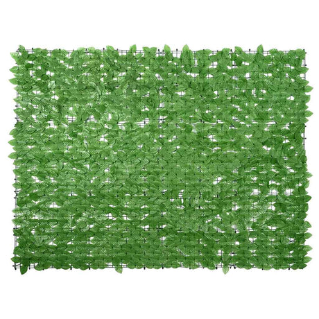 Vidaxxl paravent de balcon à feuilles vertes 200x150 cm