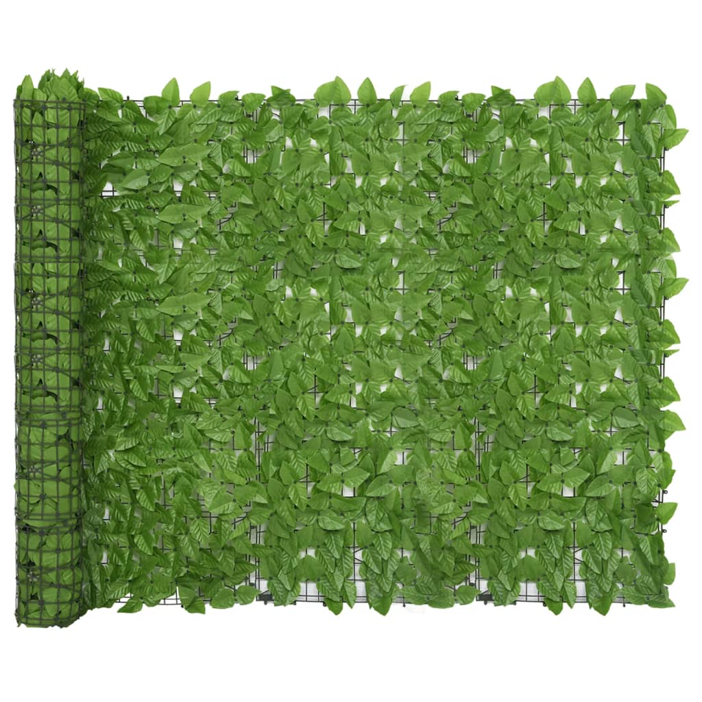 Vidaxl Balcony screen with green leaves 200x150 cm